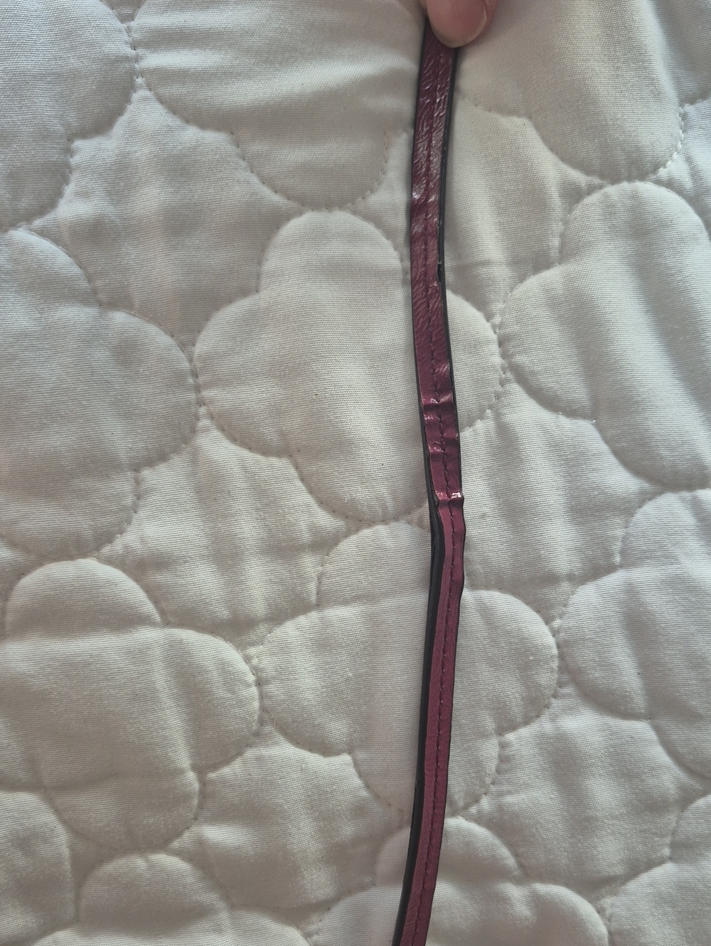 Coach Pink Snake-Print Wristlet with Gold Accents - Picture 5 of 7